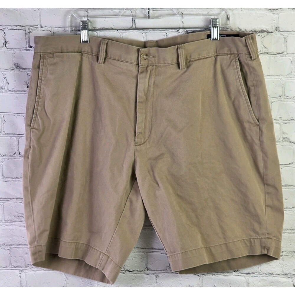 Polo Ralph Lauren Men's 40" Khaki Beige Chino Flat Front Shorts